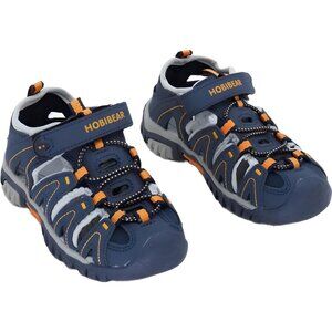 HOBIBEAR Boys Outdoor Closed-Toe Sport Sandals Navy US 10.5